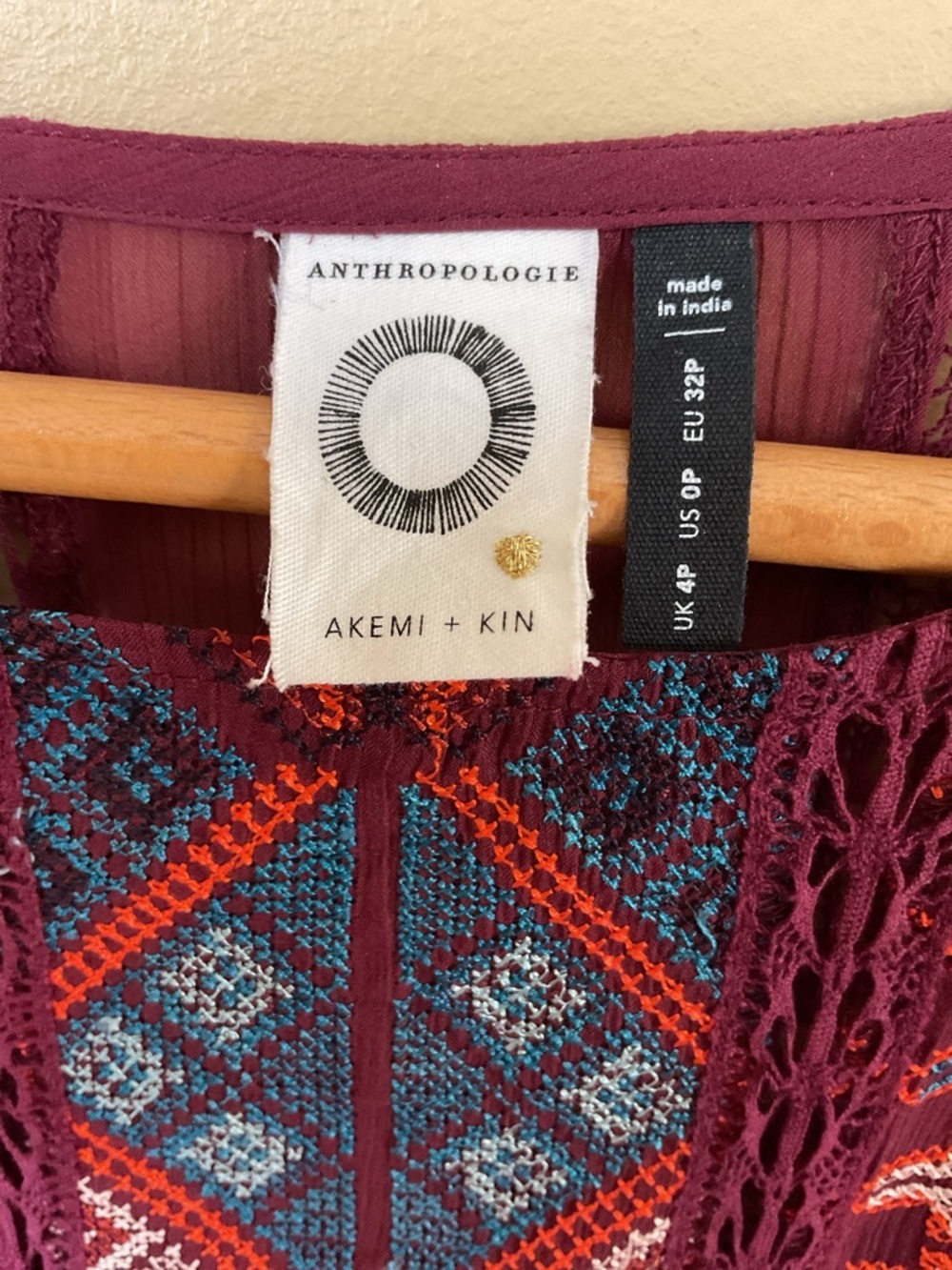 Anthropologie Akemi &Kin Beaumier Shift Dress women’s size 0p - Picture 2 of 7